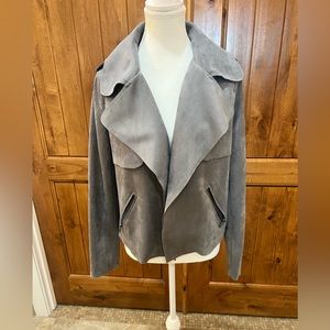 KUT from the Kloth Quinn Faux Suede Moto Jacket